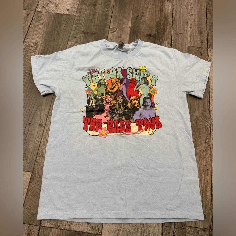 Taylor Swift Eras Tour Blue Tee T-Shirt Small